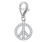 Glanzstücke München Charm Peace aus Sterling Silber in mit Zirkonia 19,4 mm Damen