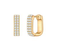 Glanzstücke München Creolen aus Sterling Silber in gelbgold mit Zirkonia 11,8 mm Damen