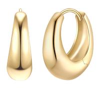 Glanzstücke München Creolen aus Sterling Silber in gelbgold 18,5 mm Damen