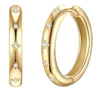 Glanzstücke München Creolen aus Sterling Silber in gelbgold mit Zirkonia 19,7 mm Damen
