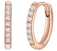 Glanzstücke München Creolen aus Sterling Silber in roségold mit Zirkonia 14,8 mm Damen