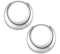 Glanzstücke München Ohrringe - Sterling Silber Creolen - Gr. unisize - in Silber - für Damen