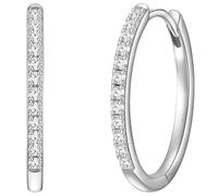 Glanzstücke München Creolen aus Sterling Silber in silber mit Zirkonia 23,6 mm Damen