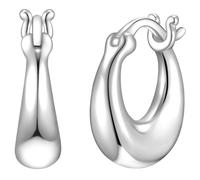 Glanzstücke München - Creolen Sterling Silber in Silber Ohrringe Damen