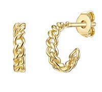 Glanzstücke München Creolen Sterling Silber in Gelbgold 10,2 mm Damen