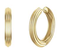 Glanzstücke München Creolen Sterling Silber in Gelbgold 25,1 mm Damen