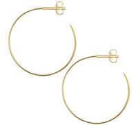 Glanzstücke München - Creolen Sterling Silber in Gelbgold Ohrringe 1 ct Damen