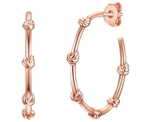 Glanzstücke München Creolen Sterling Silber in Roségold 25,0 mm Damen