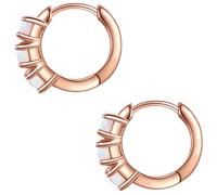 Glanzstücke München Damen Ohrringe aus 925/- Sterling Silber mit Opal (synth.)