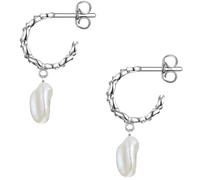 Glanzstücke München Creolen Sterling Silber Süßwasser-Zuchtperle in 12,4 mm Damen