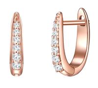 Glanzstücke München Creolen Sterling Silber Zirkonia in Roségold 10,0 mm Damen