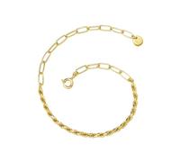 GLANZSTÜCKE MÜNCHEN Damen Armband 925/- Sterling Silber gelbvergoldet 18 Karat Silberarmband