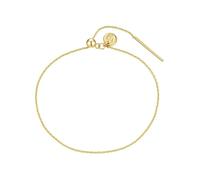 GLANZSTÜCKE MÜNCHEN Damen Armband aus 925/- Sterling Silber gelbvergoldet 14 Karat - Armkettchen für Charms-Anhänger