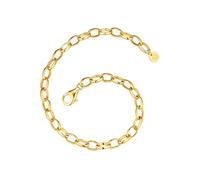 Charm-Armband GLANZSTÜCKE MÜNCHEN "GSM2168" Gr. 17, gelbgold, Armbänder, Damen, 17, Silber 925 (Sterlingsilber), Charm-Armband, aus Sterling Silber (94170937-17) gelbgold