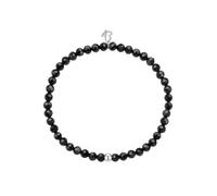 Glanzstücke München Edelsteinarmband aus Edelstahl in Silber mit Achat 17,0 cm Damen