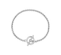 GLANZSTÜCKE MÜNCHEN Damen Armband Edelstahl | Gliederarmband, T-Bar, Knebelverschluss