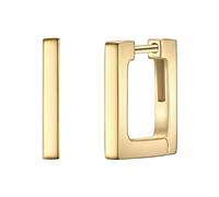 Glanzstücke München Damen Creolen 925/- Sterling Silber gelbvergoldet 14 Karat Silberohrcreolen