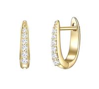 Glanzstücke München - Creolen Sterling Silber Zirkonia in Silber Damen