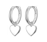 Glanzstücke München Damen Creolen 925/- Sterling Silber rhodiniert Herz Silberohrcreolen