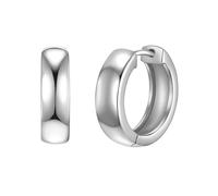 Glanzstücke München Damen Creolen 925/- Sterling Silber rhodiniert Silberohrcreolen