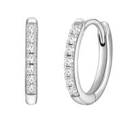 Glanzstücke München - Creolen Sterling Silber Zirkonia in Silber Ohrringe Damen