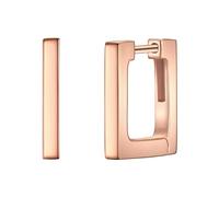 Glanzstücke München Damen Creolen 925/- Sterling Silber rosévergoldet 14 Karat Silberohrcreolen