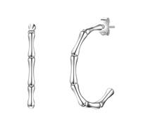 Glanzstücke München Damen Halbcreolen 925/- Sterling Silber rhodiniert Silberohrcreolen