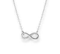 GLANZSTÜCKE MÜNCHEN Damen-Halskette Infinity Sterling Silber 40 + 5 cm - Silberkette mit Unendlichkeit Zeichen Kette mit Anhänger Unendlichkeitssymbol