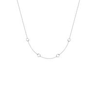 GLANZSTÜCKE MÜNCHEN Damen-Halskette Kreise Sterling Silber 40 + 5 cm - Silberkette Anhänger Kreis Kette Damen Halskette Silber