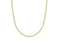 GLANZSTÜCKE MÜNCHEN Damen Kette 925/- Sterling Silber gelbgold | gelbvergoldet 14 Karat, Kugelkette, Karabinerverschluss