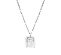 GLANZSTÜCKE MÜNCHEN Damen Kette 925 Sterling Silber | rhodiniert, Figarokette, Palme, Federring