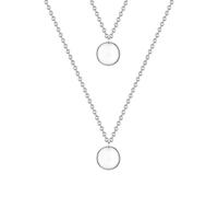 GLANZSTÜCKE MÜNCHEN Damen Kette 925/- Sterling Silber rhodiniert Kreis Silberhalskette