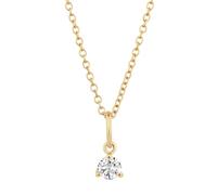 GLANZSTÜCKE MÜNCHEN Damen Kette aus 925/- Sterling Silber gelbvergoldet 14 Karat mit Topas