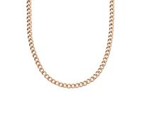 GLANZSTÜCKE MÜNCHEN Damen Kette Edelstahl roségold | rosévergoldet 14 Karat, Panzerkette, Karabinerverschluss