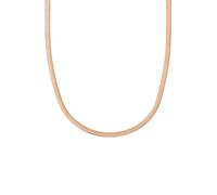 GLANZSTÜCKE MÜNCHEN Damen Kette Edelstahl roségold | rosévergoldet 14 Karat, Schlangenkette, Karabinerverschluss