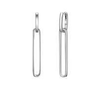 Glanzstücke München Damen Ohrhänger aus 925/- Sterling Silber rhodiniert - Klappcreolen mit Einhänger