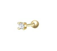 Glanzstücke München Ohrstecker aus Sterling Silber in Gelbgold mit Zirkonia 2,6 mm Damen
