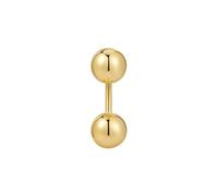 GLANZSTÜCKE MÜNCHEN Damen Piercing aus 925/- Sterling Silber gelbvergoldet 14 Karat Ohrschmuck