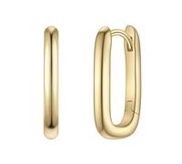 Glanzstücke München Damen Ohrringe 925/- Sterling Silber gelbgold | gelbvergoldet 14 Karat, Creolen