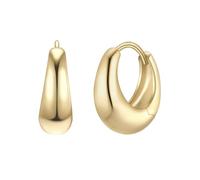 Glanzstücke München Damen Ohrringe 925/- Sterling Silber gelbgold | gelbvergoldet 14 Karat, Creolen