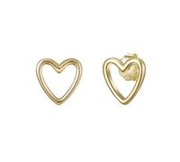 Glanzstücke München - Ohrstecker Herz Sterling Silber in Roségold Ohrringe Damen