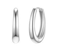 Glanzstücke München Damen Ohrringe 925/- Sterling Silber | rhodiniert, Creolen