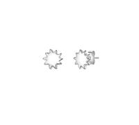 Glanzstücke München Ohrstecker Sonne aus Sterling Silber in silber 6,8 mm Damen