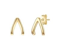 Glanzstücke München Ohrstecker Sterling Silber in Gelbgold 7,9 mm Damen