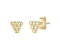 Glanzstücke München - Ohrstecker Sterling Silber in Gelbgold Ohrringe 1 ct Damen (44.99 € / 1 ct)