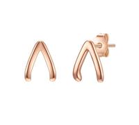 Glanzstücke München Damen Ohrstecker 925/- Sterling Silber rosévergoldet 14 Karat Silberohrstecker