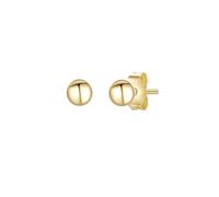Glanzstücke München Damen Ohrstecker aus 925/- Sterling Silber gelbvergoldet 14 Karat - Silberohrstecker Kugel Gelbgold