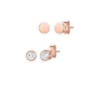 Glanzstücke München Damen Ohrstecker aus 925/- Sterling Silber mit Zirkonia 2er Set