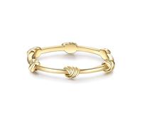 GLANZSTÜCKE MÜNCHEN Damen Ring 925/- Sterling Silber gelbvergoldet 18 Karat Silberring