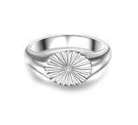 GLANZSTÜCKE MÜNCHEN Damen Ring aus 925 Sterling Silber mit Motiv - Silberring Siegelring